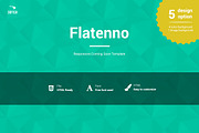 Flatenno Responsive Coming Soon, a HTML Template by thirtyfish (Thumbnail 1 of 6)