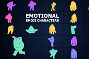 Emoji Characters | Motion Graphics, a Graphic by 2dfx (Thumbnail 1 of 2)