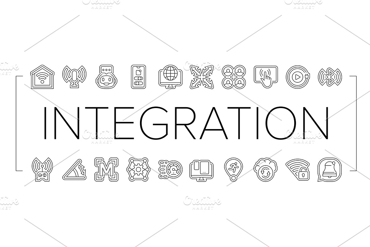 integration compatibility product, a Technology Illustration by pikepicture