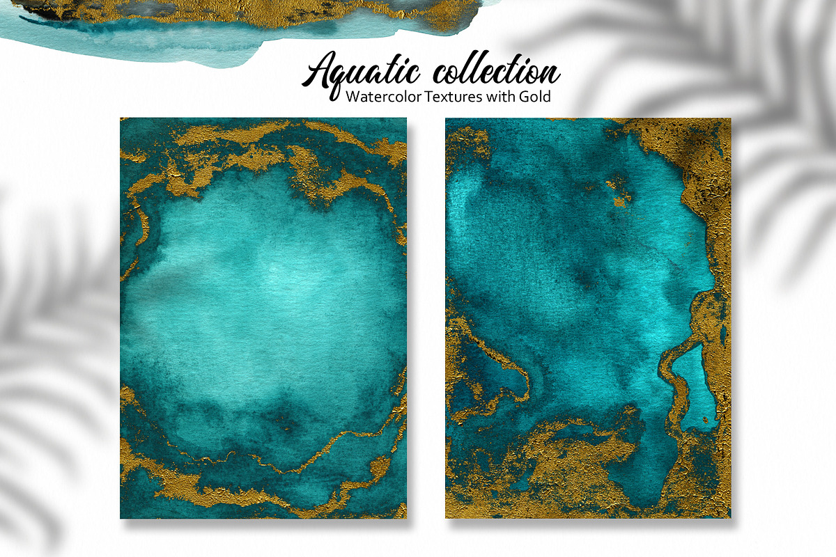 Aquatic Watercolor Textures, a Texture Graphic by Marmoris.Arts (Photo 5 of 12)