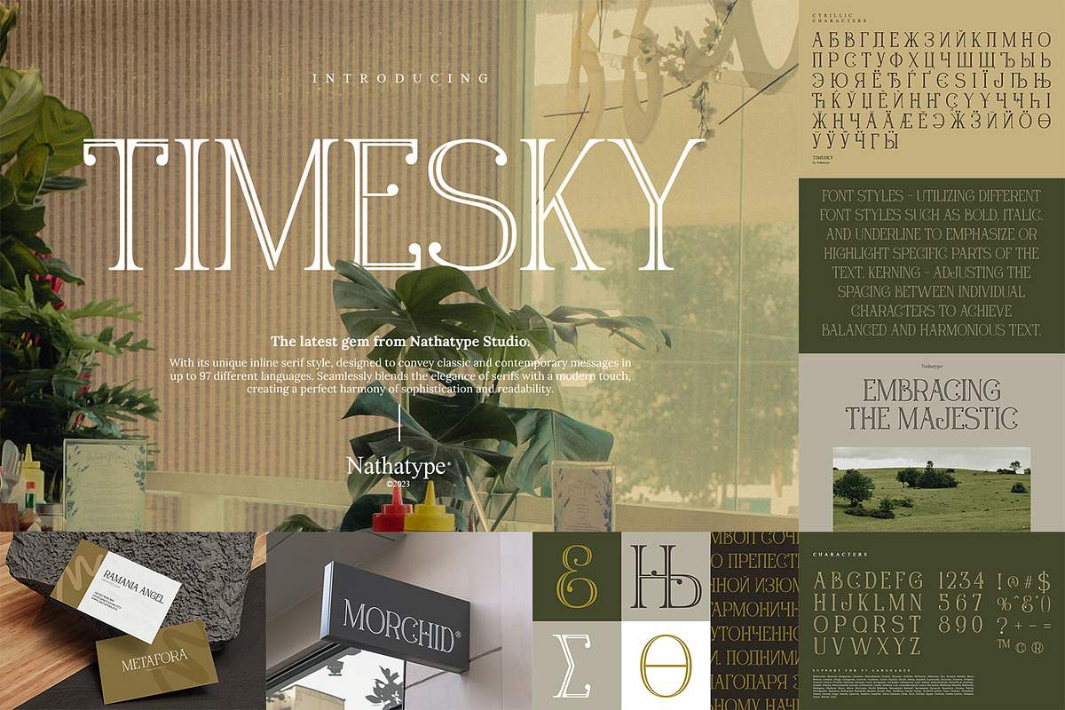Modern Display Font Bundle 7, a Script Font by Nathatype (Photo 5 of 11)