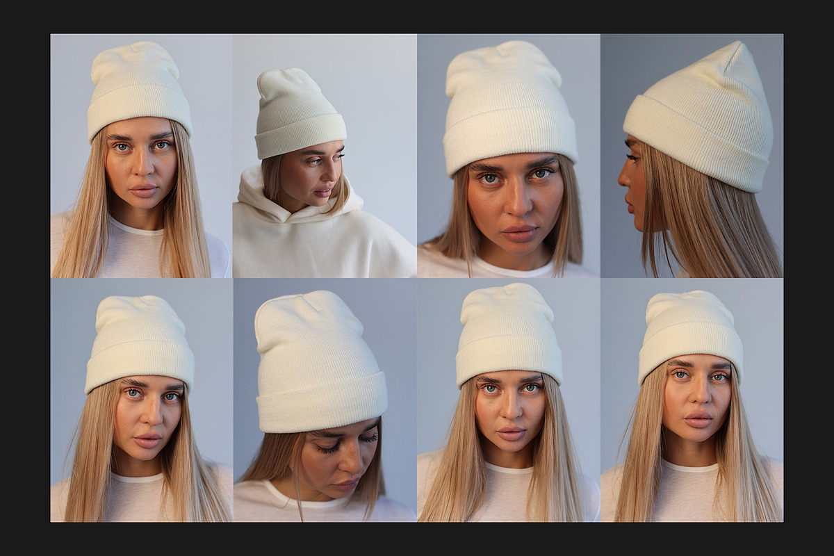 Beanie Mockup Set, a Hat Mockup by Freeman Studio (Photo 8 of 15)