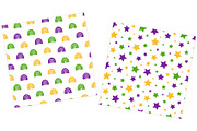 Mardi Gras background pattern, a Pattern Graphic by IrinaShishkova (Thumbnail 2 of 6)