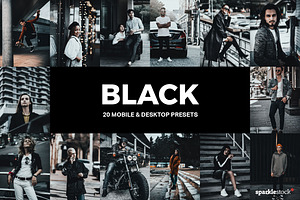 20 Black Lightroom Presets And LUTs