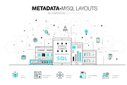 Metadata trendy compositions 7 ps, a Technology Illustration by Vladimir Vihrev (Thumbnail 1 of 7)