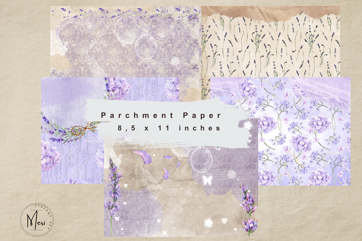 Purple Haze Junk Journal Kit, a Decorative Illustration by meribela (Photo 5 of 6)