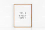 30x40 wood frame mockup 12x16 3:4, a Print Template by Grace White (Thumbnail 1 of 4)