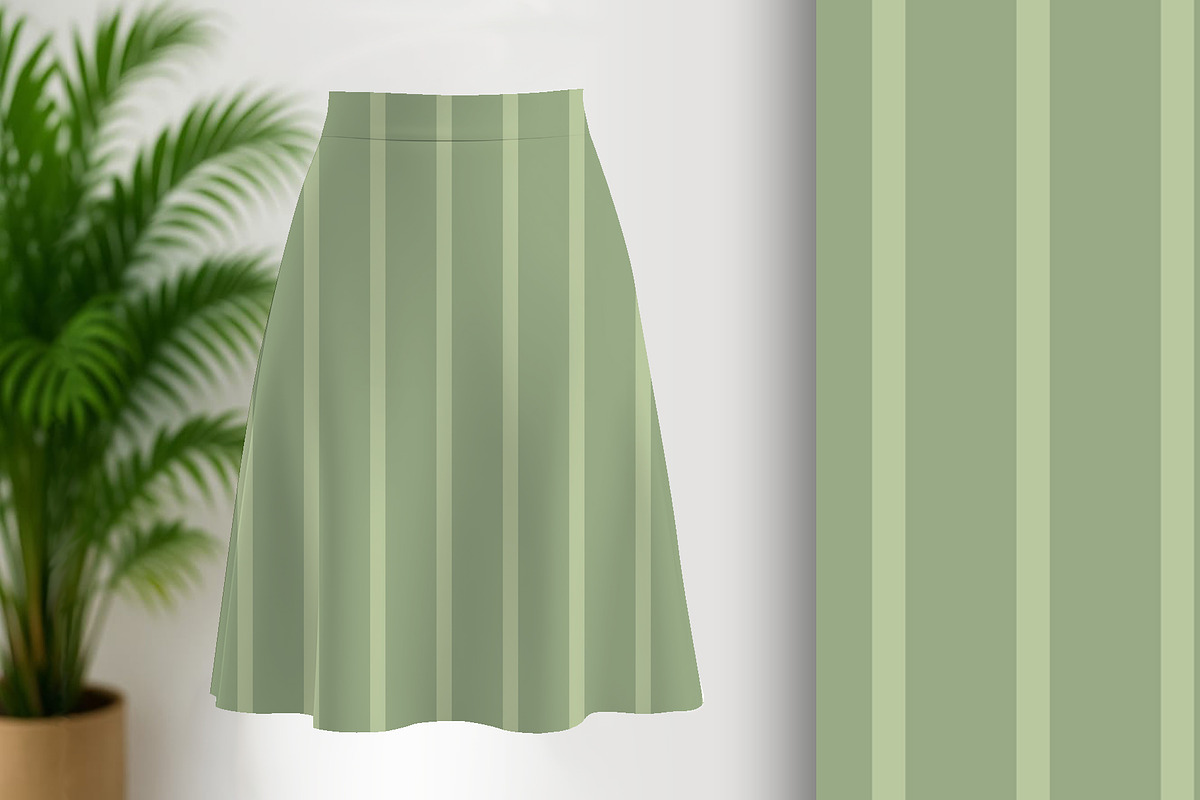 Green Fall Stripe Seamless Pattern, a Pattern Graphic by Sharon Schwalbe (Photo 1 of 4)