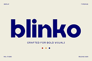 Blinko – A Bold Rounded Display Font, a Sans Serif Font by roomspace creative lab (Thumbnail 1 of 16)
