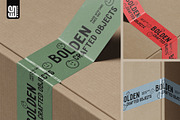 Box with Branded Tape Mockup, an Advertising Mockup by SD Mockup (Thumbnail 1 of 4)