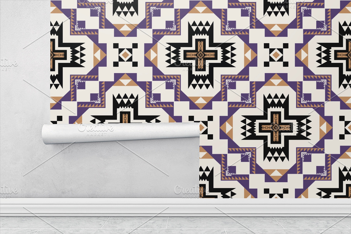Colorful Native American Pattern, a Pattern Graphic by PPEthnicDecorPattern (Photo 5 of 9)