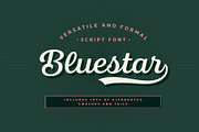 Bluestar Italic, a Font by Mika Melvas (Thumbnail 1 of 10)