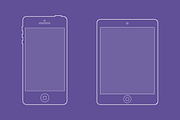 Apple Line Icon Mockups, an iPhone Mockup by Creative VIP (Thumbnail 2 of 3)
