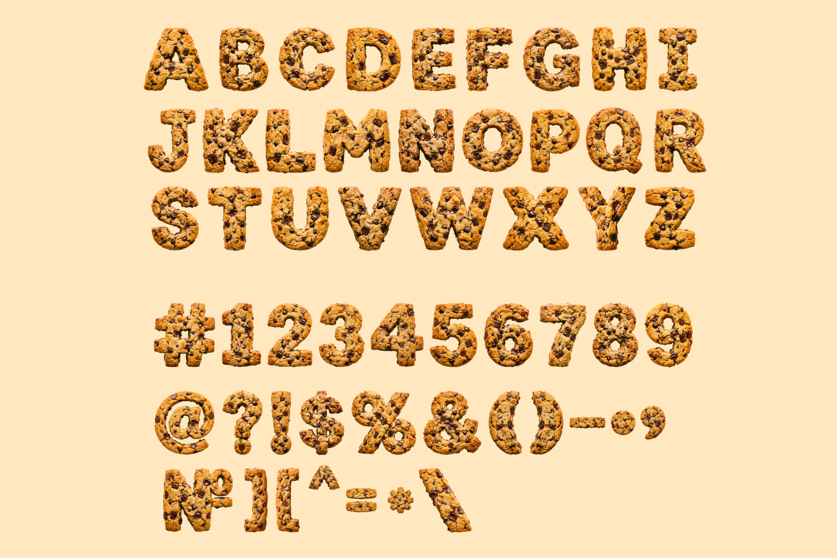 Cookie Font – Sweet 3D Alphabet, an Object Graphic by PopotLane (Photo 2 of 10)
