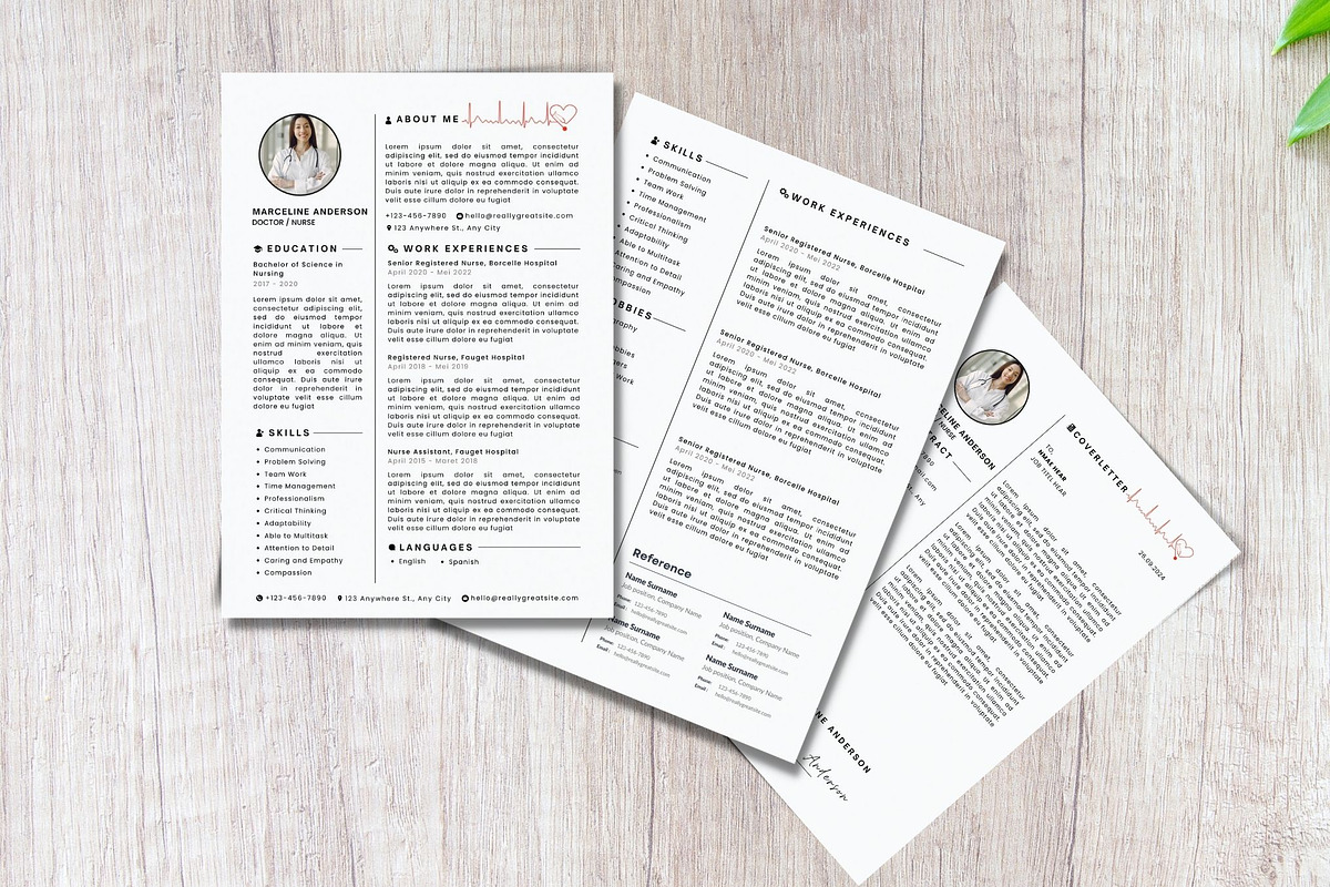 registered nurse resume template, a Resume Template by iloveTemplate (Photo 1 of 2)