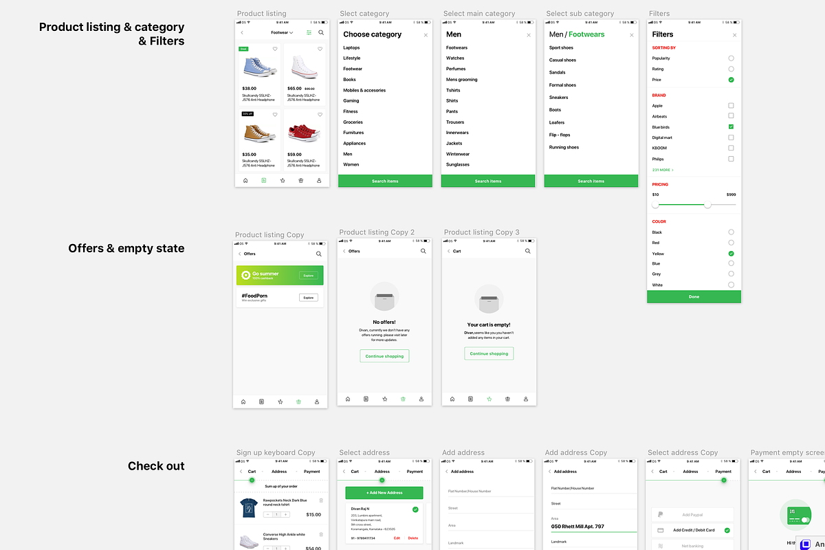iPhone e-commerce app UI Kit - 70 sc, an UI Kit Template by Divanraj (Photo 3 of 4)