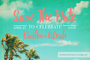 Save the Date Cards:: TROPICAL/RETRO, an Invitation Template by Ari Photography (Thumbnail 6 of 9)