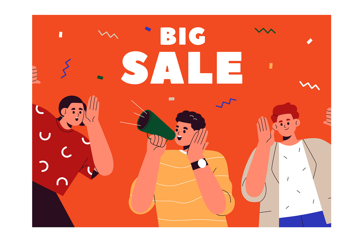 Big sale banners, ad backgrounds set, a Background Graphic by Good Studio (Photo 4 of 5)