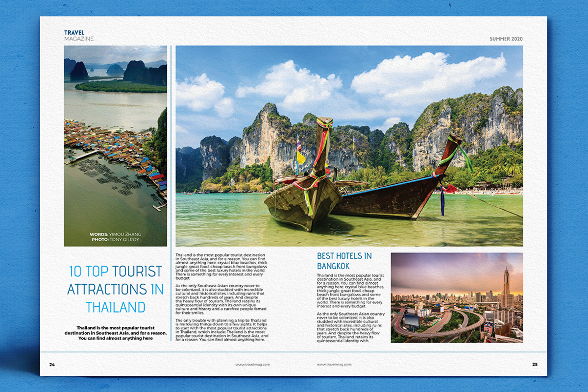 Travel - Magazine Bundle 02, a Magazine Template by Boris Cupac (Photo 10 of 34)