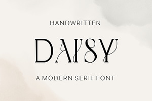 Daisy - Modern Handwritten Serif