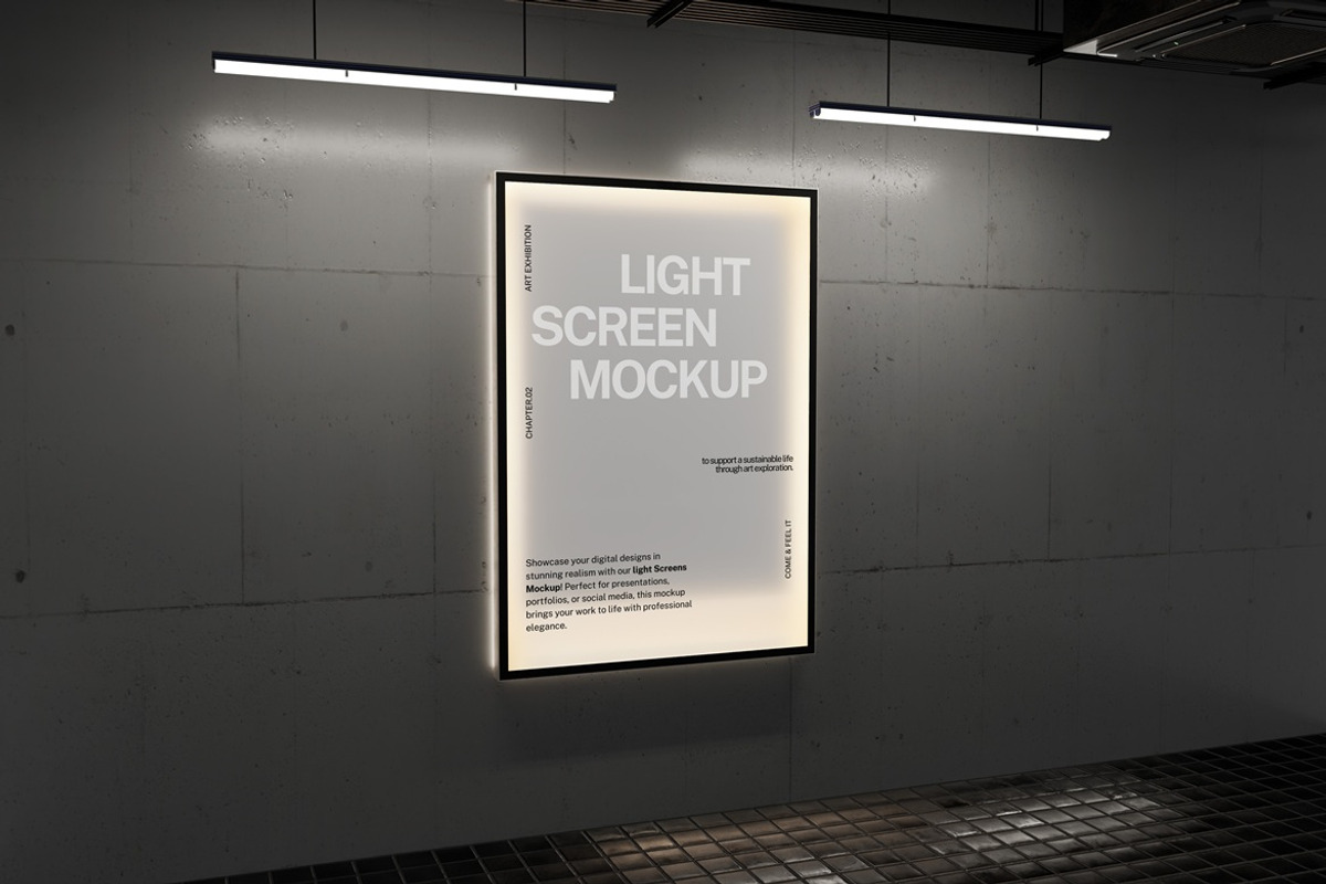 Light Screens Mockup, an Advertising Mockup by PixelPiknik (Photo 4 of 6)