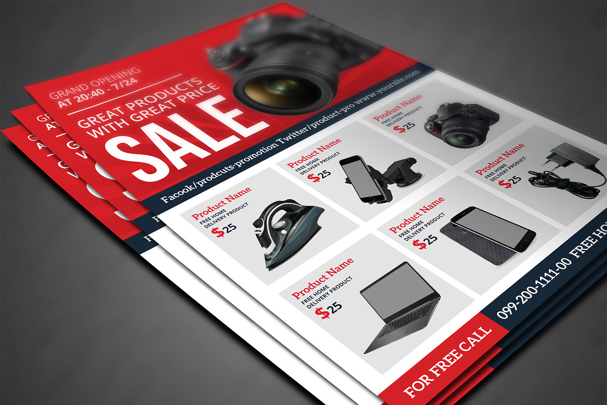 Product Flyer, a Flyer Template by AfzaalGraphics (Photo 3 of 4)