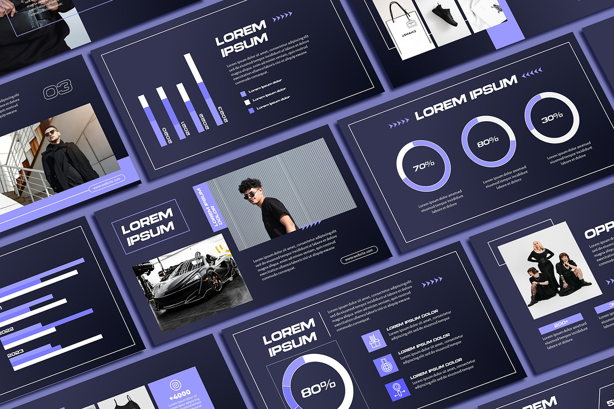 Dark Purple Powerpoint Template, a Presentation Template by SKY CREATION (Photo 1 of 6)