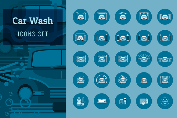 Car Wash Icons