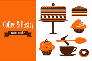 coffee & pastry icons