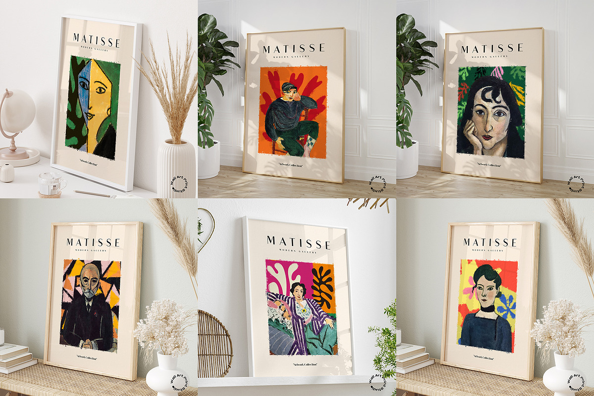 Matisse Modern Gallery 3, a Background Graphic by Wall Art Print Studio (Photo 5 of 16)