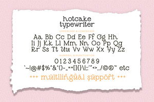 Hotcake Typewriter - Monoline Font