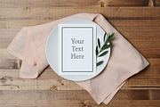Blush and Olive Menu Mockup, a Product Mockup by The Ginger Snaps Co (Thumbnail 1 of 2)