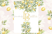 Lemon Watercolor Amalfi Collection, a Decorative Illustration by WonderWonder (Thumbnail 9 of 18)