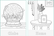 Winter Holidays Xmas Coloring Pages, a Seasonal Illustration by Nuvame Arts & Designs (Thumbnail 17 of 19)