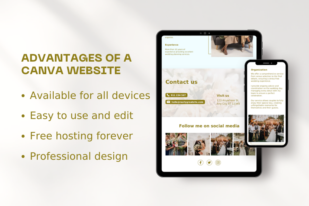 Wedding Planner Website Template, a Landing Page Template by byCreativeTemplates (Photo 2 of 4)