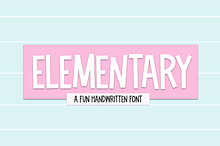 Elementary | Fun Handwritten Font