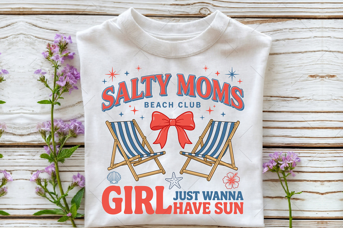 Summer Salty Moms Beach Club PNG, an Illustration by OK Design (Photo 4 of 5)