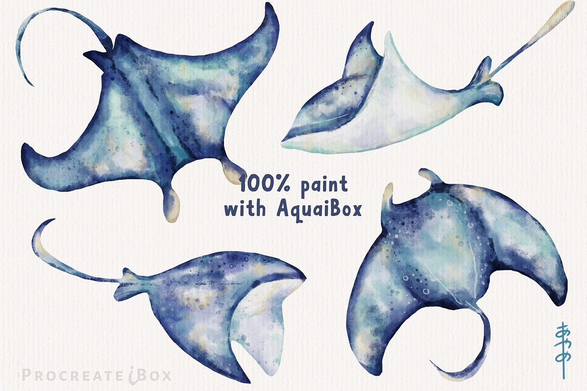 14 Procreate Watercolor Brushes, a Brush Add-On by ProcreateiBox (Photo 2 of 8)