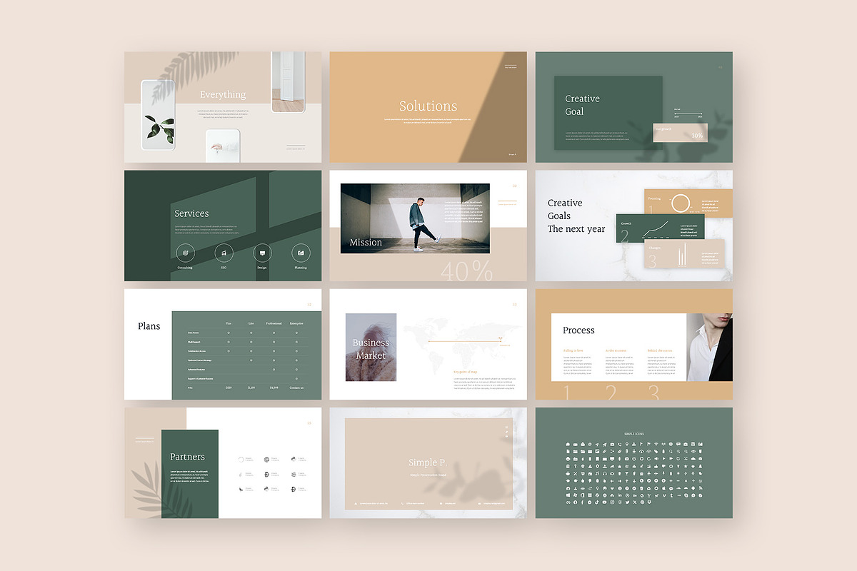 Glory PowerPoint Template, a Presentation Template by Simple P. (Photo 7 of 9)