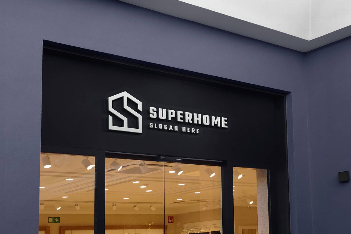 Super Home Letter S Logo, a Branding & Logo Template by Design_Planet (Photo 2 of 5)
