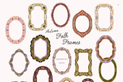 Autumn FOLK Frames & Backgrounds, a Decorative Illustration by SunnyAfternoons (Thumbnail 9 of 13)