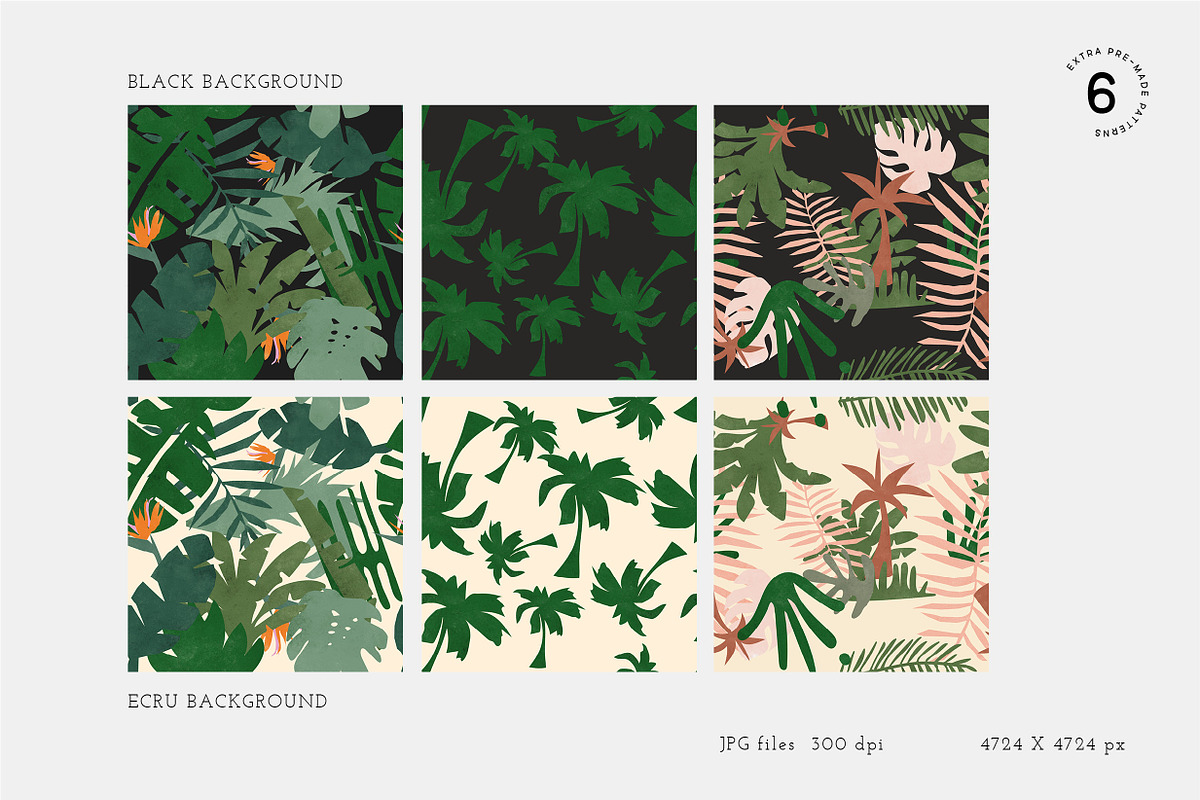 TROPICAL FOREST JUNGLE LEAVES, an Illustration by All This Concept (Photo 8 of 10)