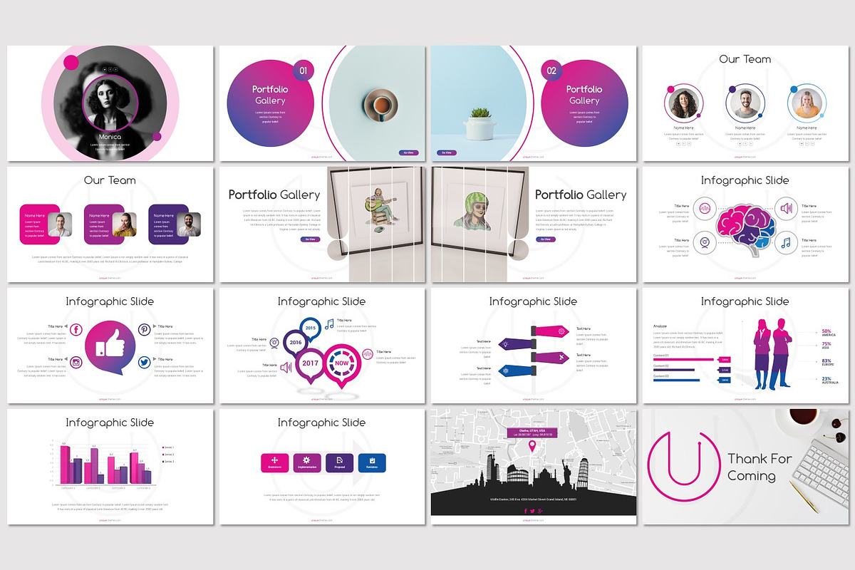 Unique - Powerpoint Template, a Presentation Template by inspirasign
