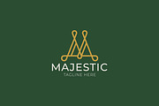 Golden Majestic Letter M Logo, a Branding & Logo Template by Signatoro (Thumbnail 1 of 3)