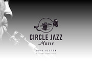 Black Trumpets for Jazz Music Logo, a Branding & Logo Template by Glowin_studio (Thumbnail 2 of 2)