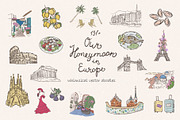 Our Honeymoon in Europe. Doodles., an Object Illustration by Designwork (Thumbnail 1 of 9)