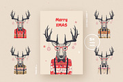 Christmas Deer Characters, an Animal Illustration by blauananas (Thumbnail 5 of 6)