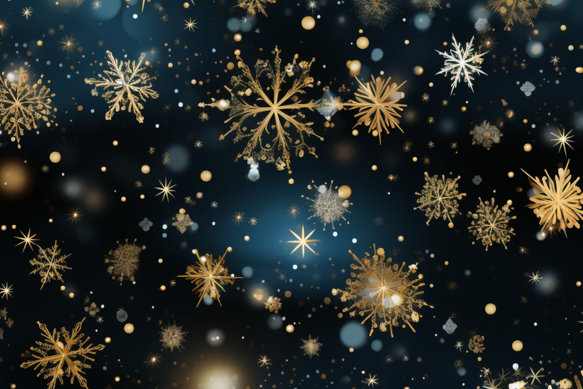 Christmas Snowflakes Seamless Paper, a Background Graphic by Agnesagraphic (ID 95) (Photo 7 of 8)