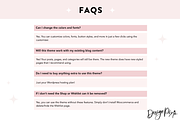 Pink Wordpress Blog Theme, a WordPress Template by Design Pixie (Thumbnail 7 of 9)