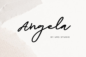 Angela stylish script font